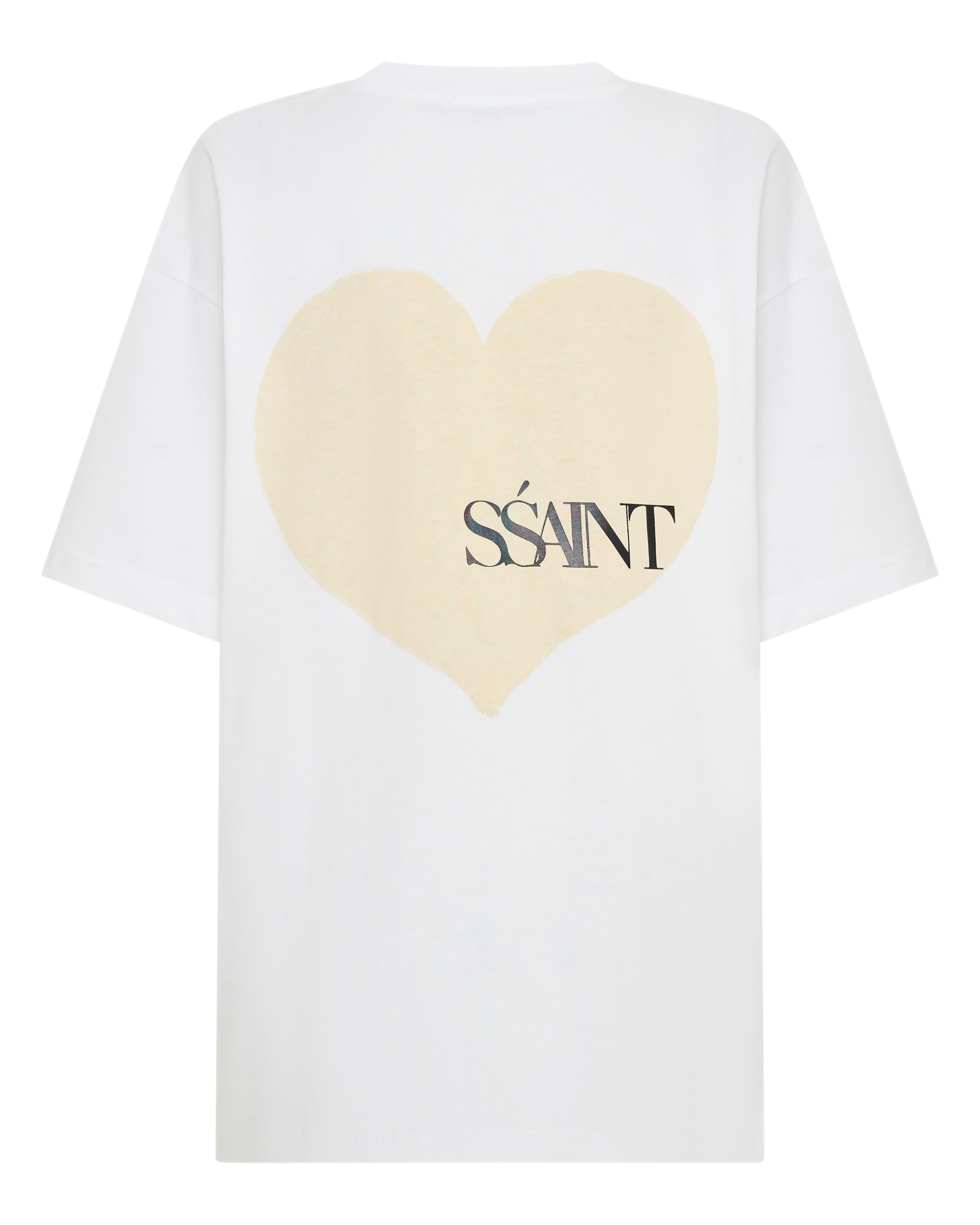 SŚAINT Heart Tee : White & Cream