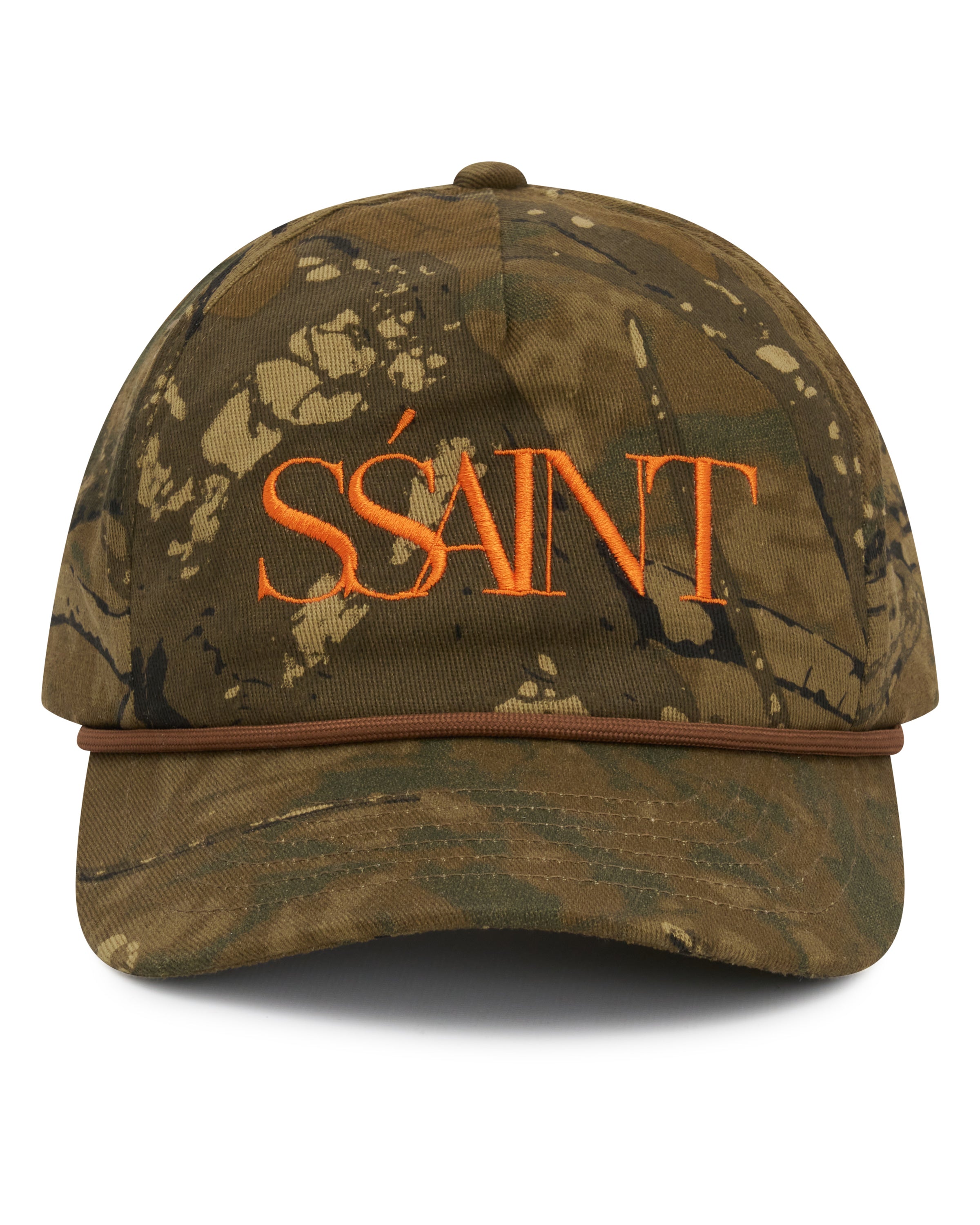 SŚAINT Camo Five Panel Cap