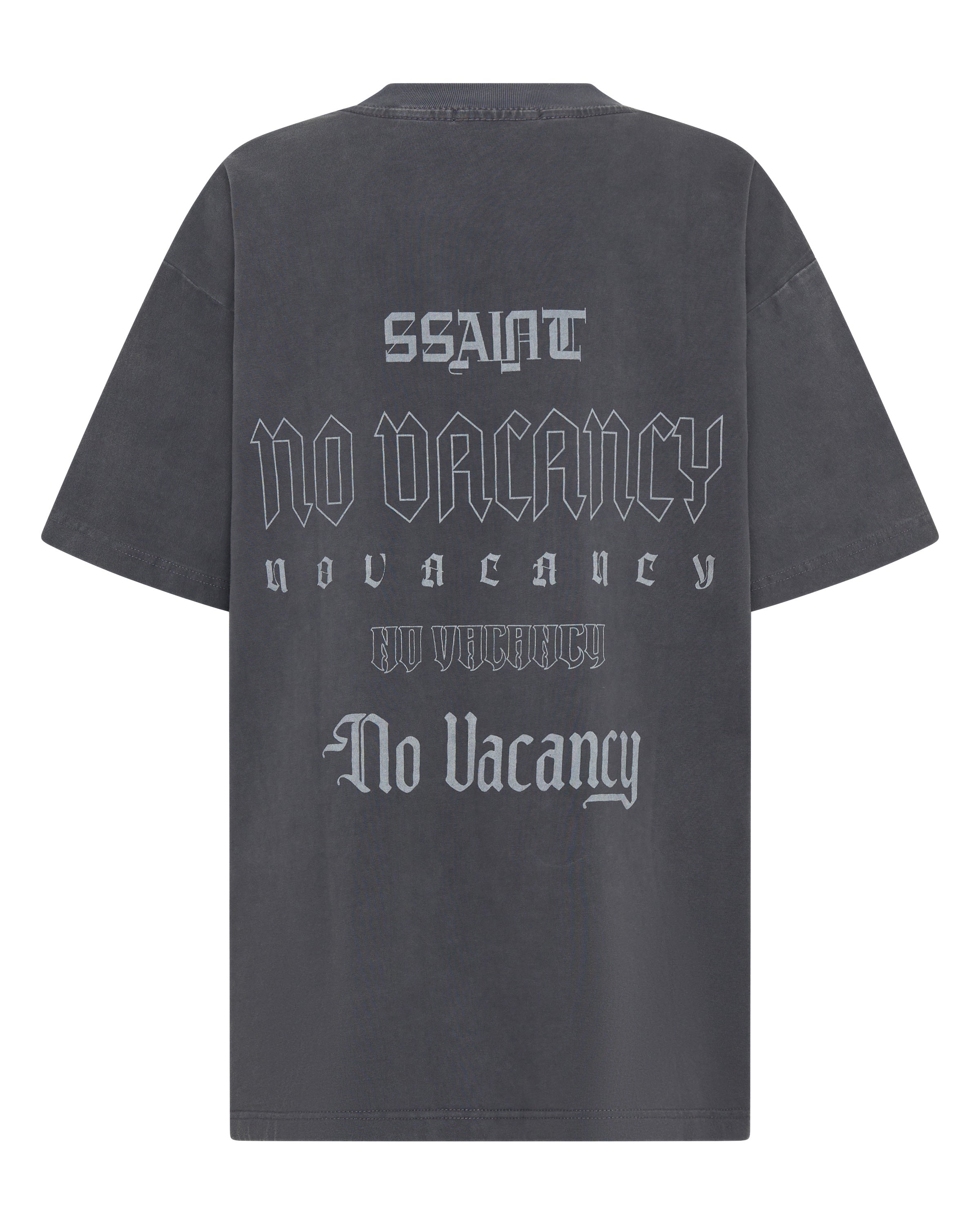 No Vacancy Tee Charcoal Acid Wash